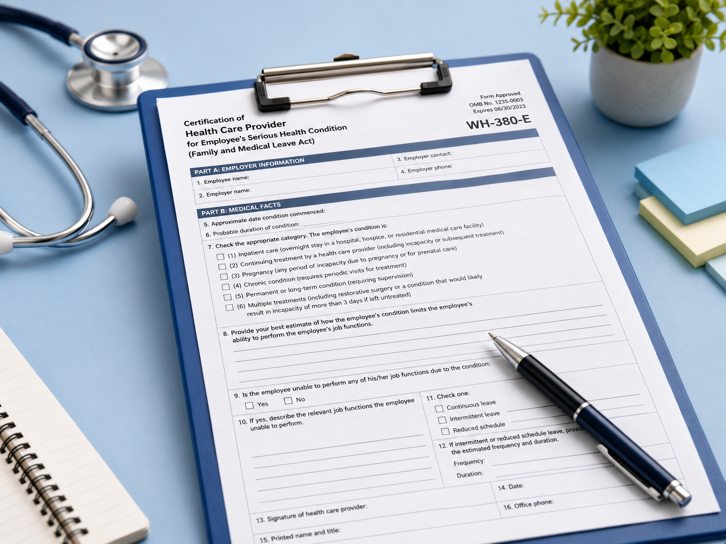 FMLA Form WH-380-E: Get It Right the First Time