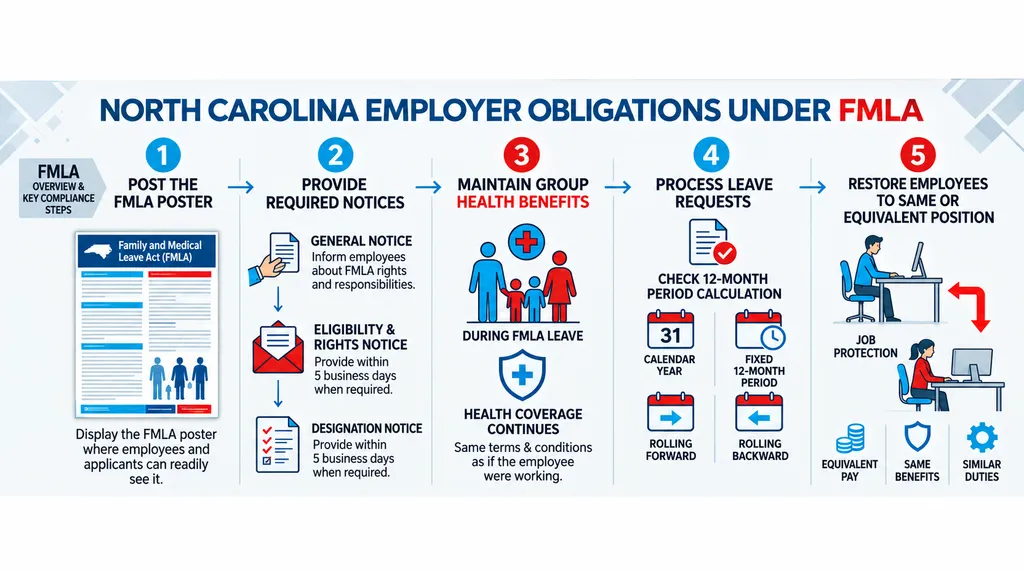 Infographic: Michigan Employer Obligations Under FMLA - Michigan FMLA: Eligibility, Leave Rules, and How to Apply