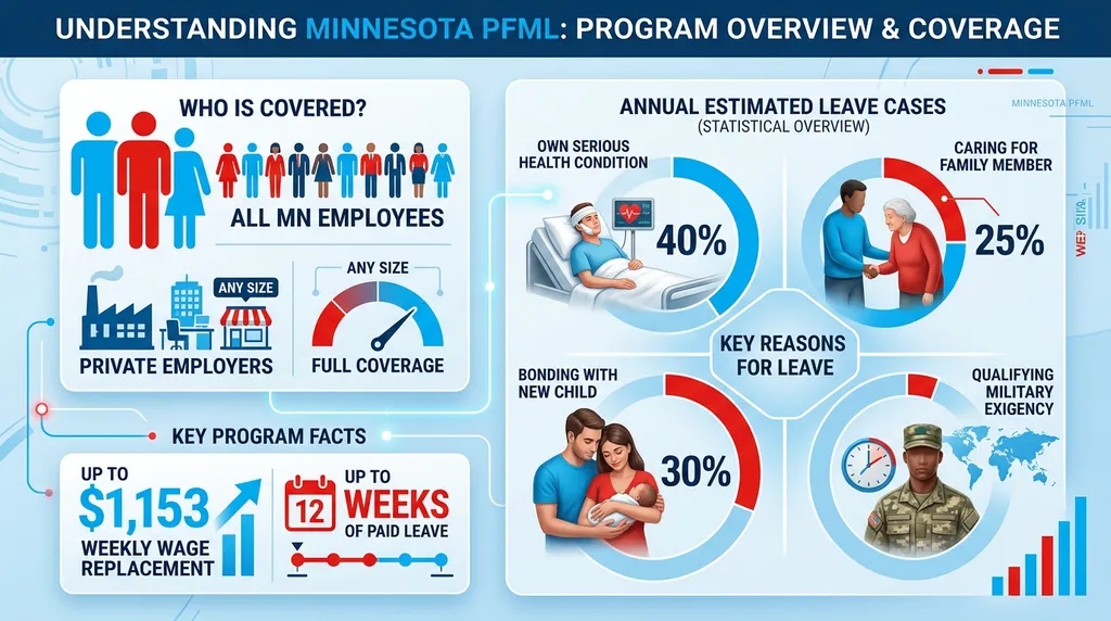 Infographic: Understanding Minnesota PFML: Program Overview and Coverage - Minnesota PFML - MN PFML — 90% wages up to $1,153 