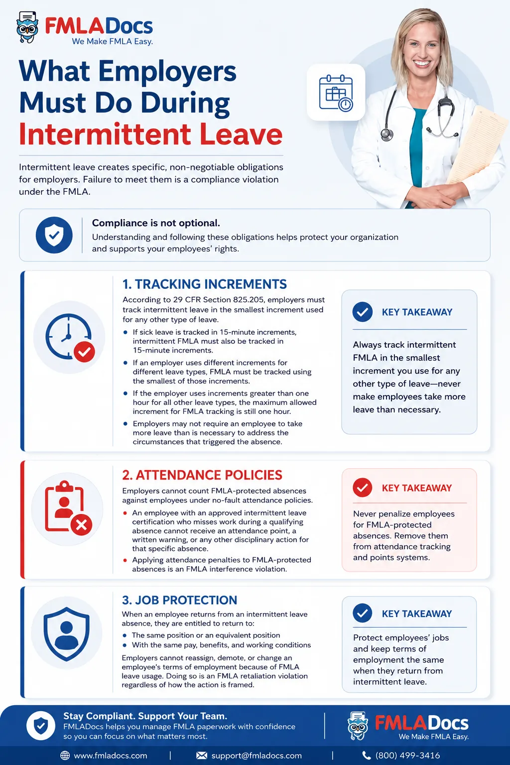 What employers must do during intermittent leave